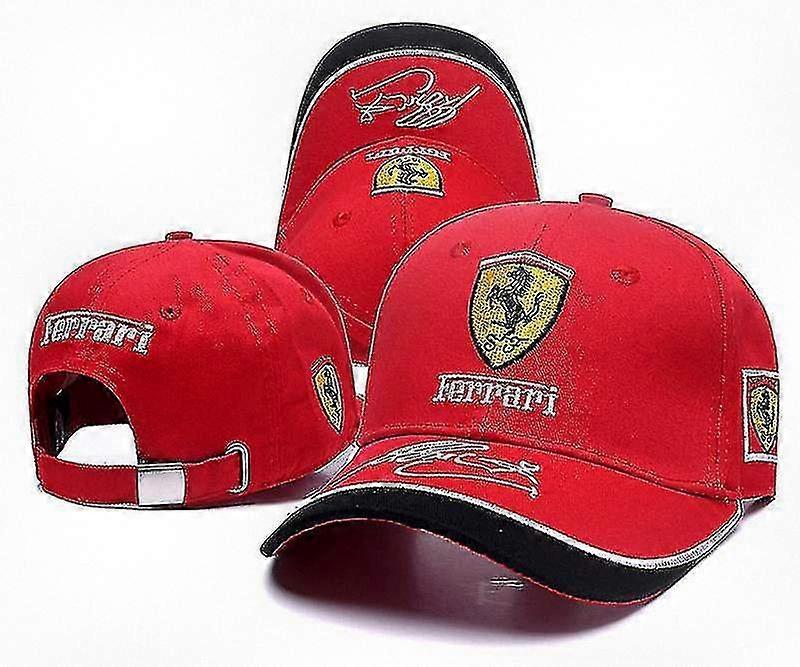 Cotton Snapback Hat with Embroidered F1 Racing Car Design for Golf and Motorcycle Enthusiasts
