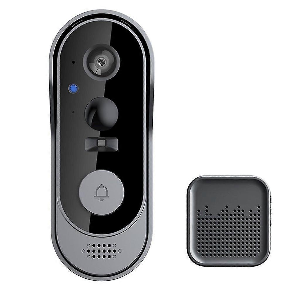 Smart video doorbell, Noonedibs, , smart video intercom, IP65 Waterproof, remote monitoring, WiFi, with battery, 50m coverage, recording, image , two