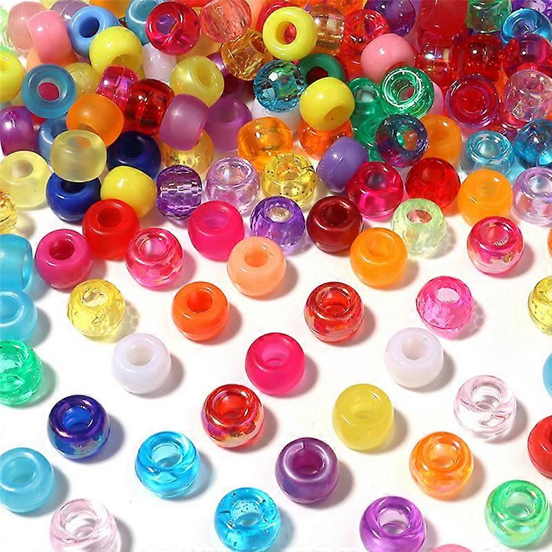 Kandi Beads Bulk for DIY Crafting Jewelry Making, Dark Color