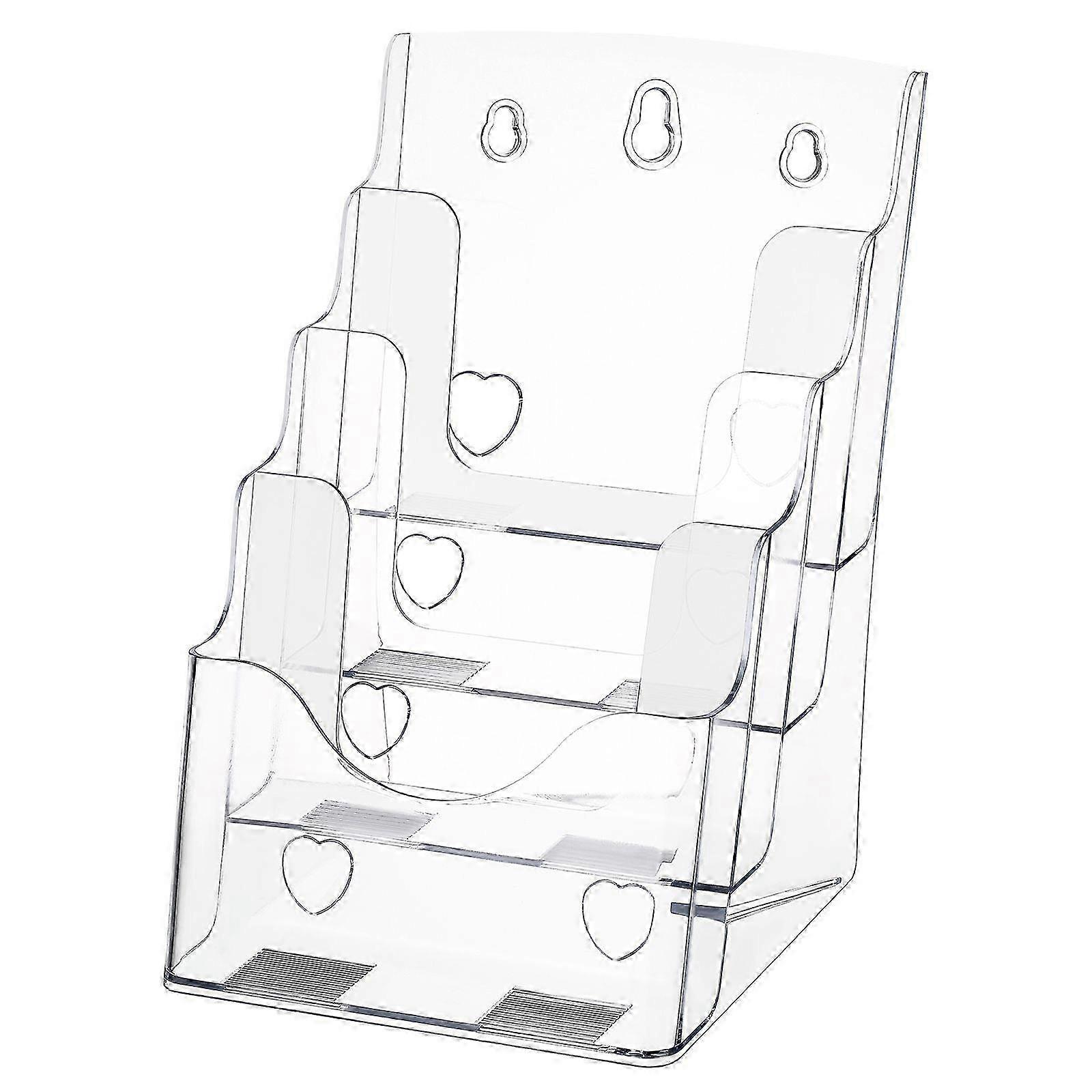 Multi-tier Literature Holder Clear Display Stand Acrylic