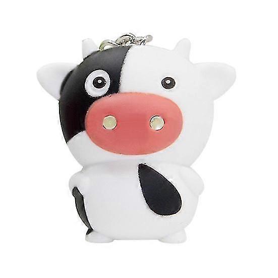 Charming Animated LED Cow-shaped Pendant Light with Creative Keyring Gift