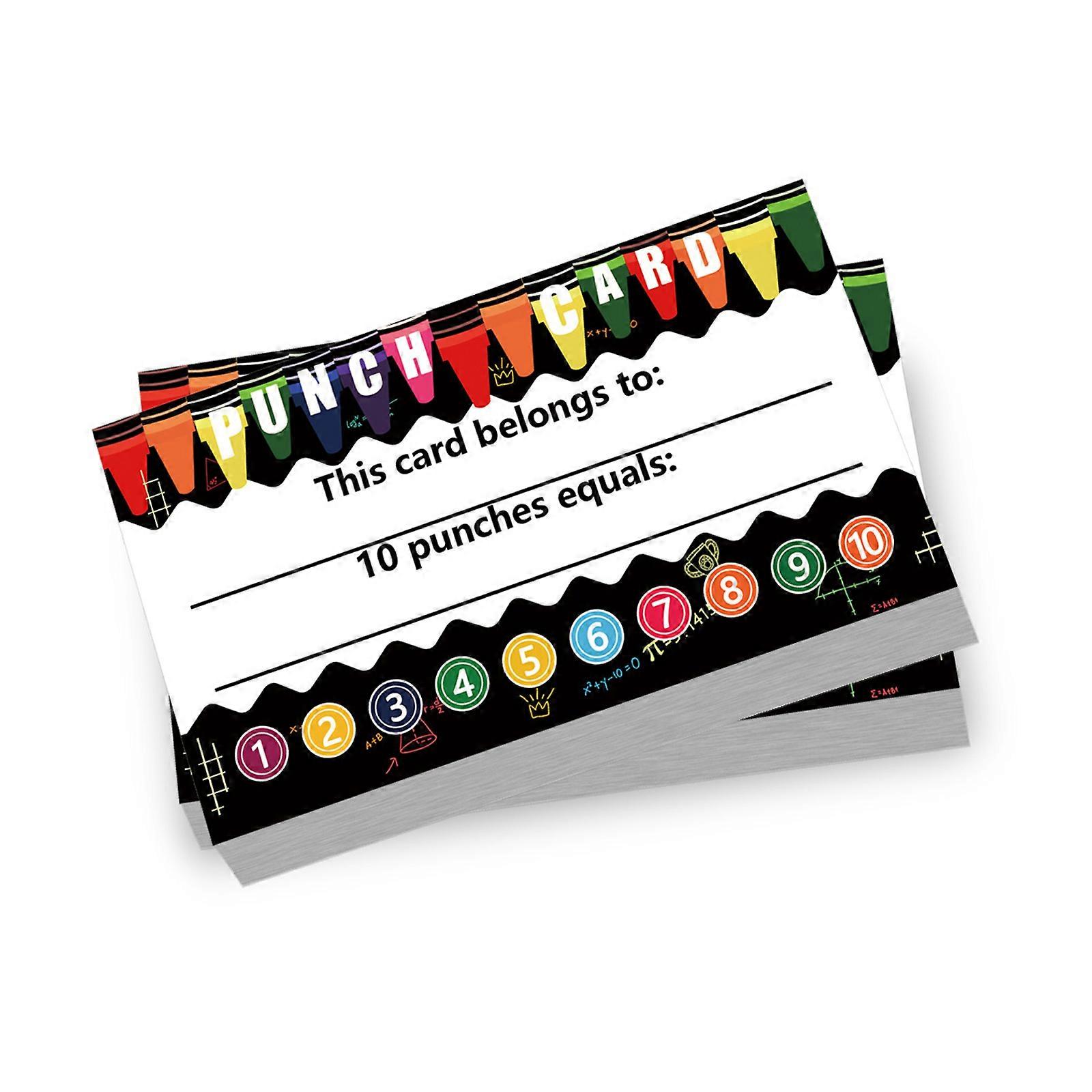 100 قطعة من سلوك الطالب حوافز بطاقات الثقب بطاقات مكافأة التحفيز للأطفال الطلاب مكافأة الواجب المنزلي في الفصل الدراسي