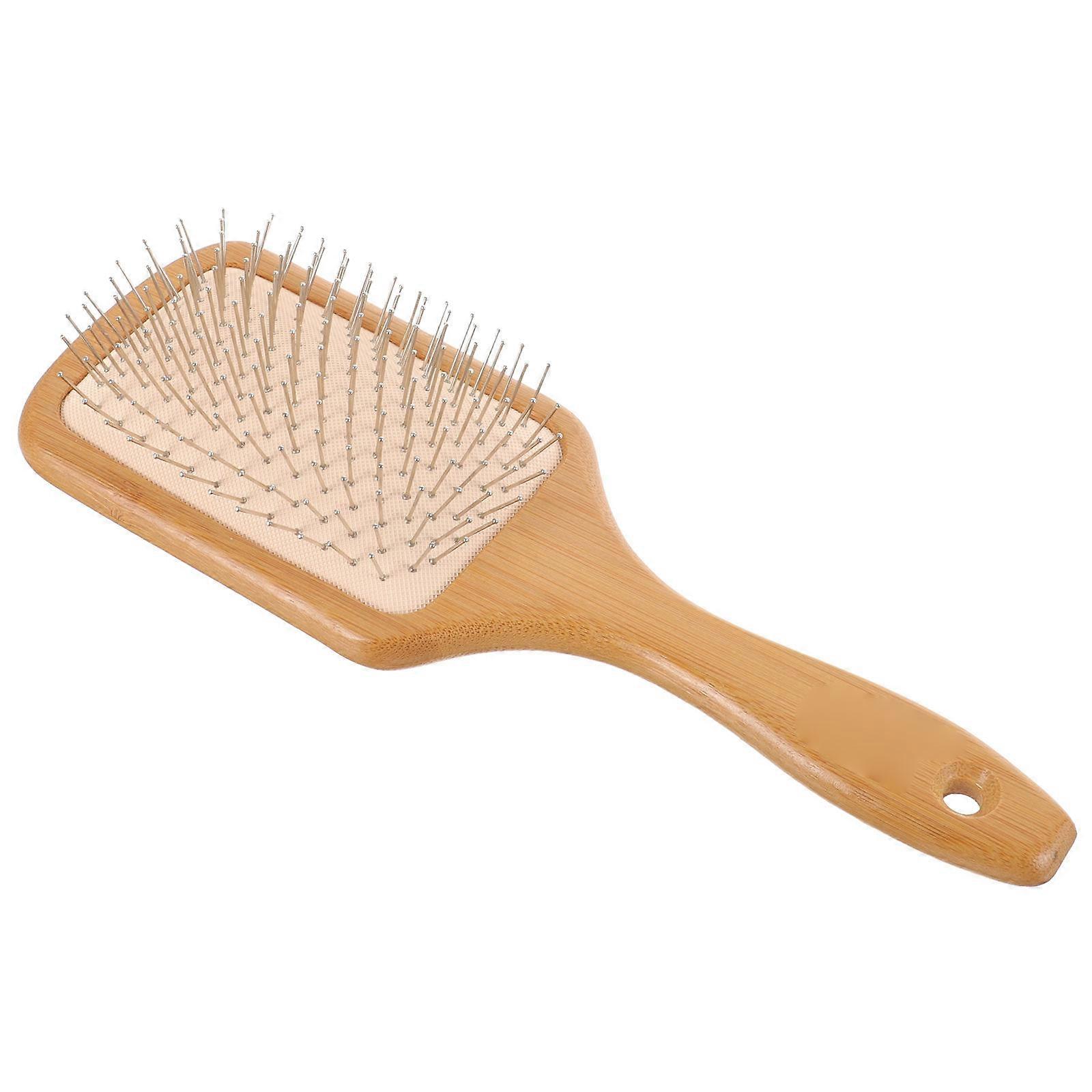 Massage Comb Paddle Brush with Bristles for Scalp, Suitable for Straight, Curly and Wavy Hair, Non Slip Handle for Thick and Textured Hair