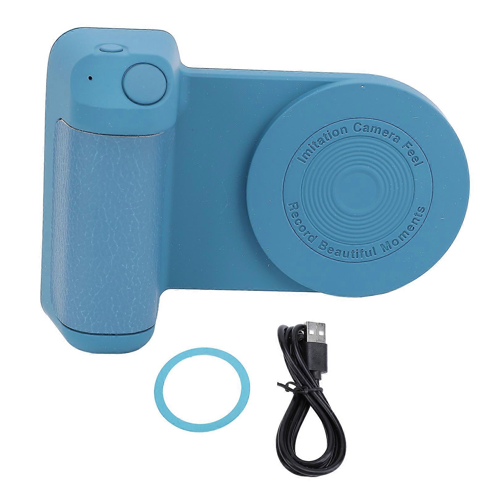 Magnetic Camera Handle Bracket with Cordless Charging, 3300mAh, Universal Fit, Dark Blue