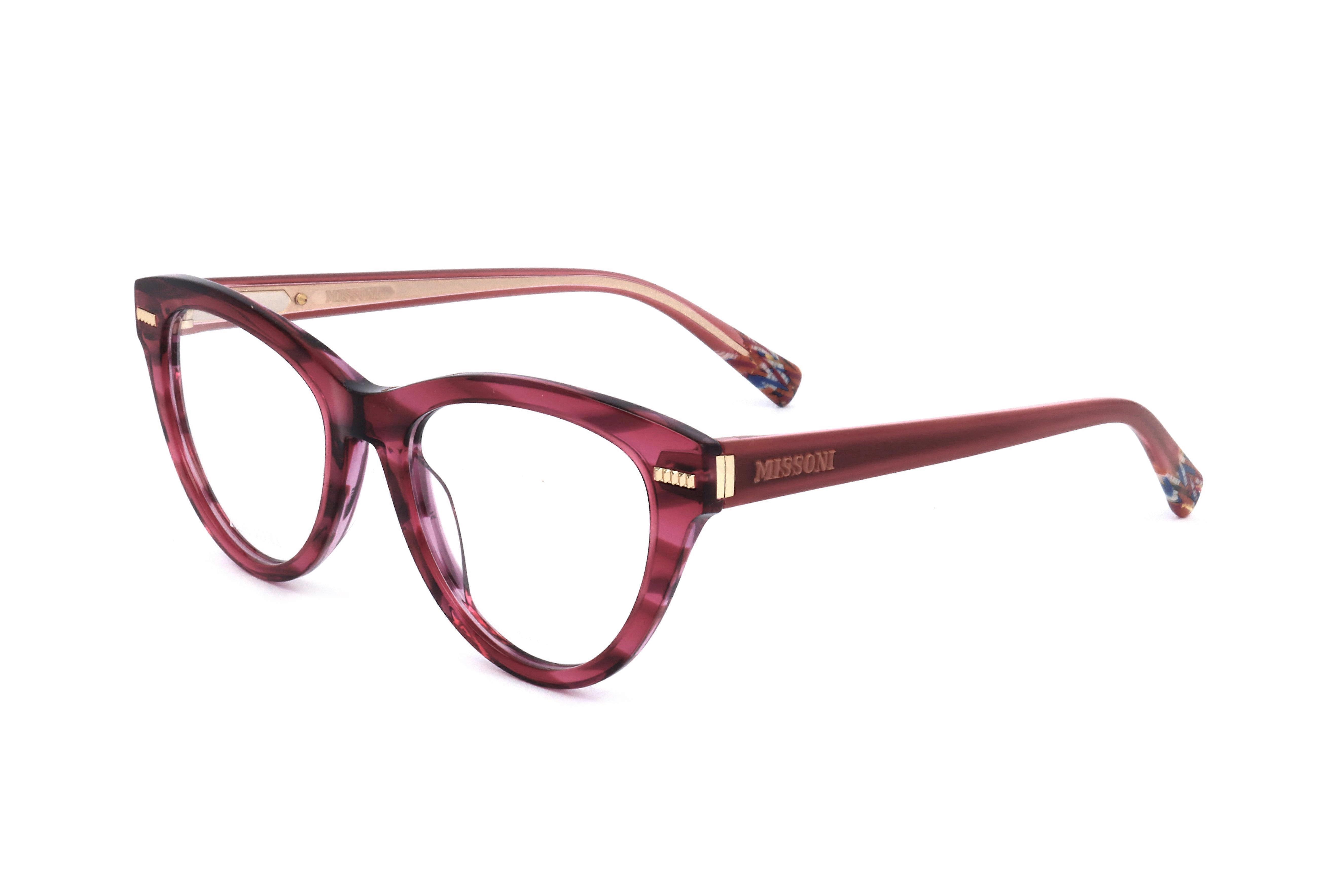 Missoni Pink Acetate Glasses Women\'s (Frames) Missoni Prescriptible Glasses MIS 0173 Pink Havana/Clear main image 3