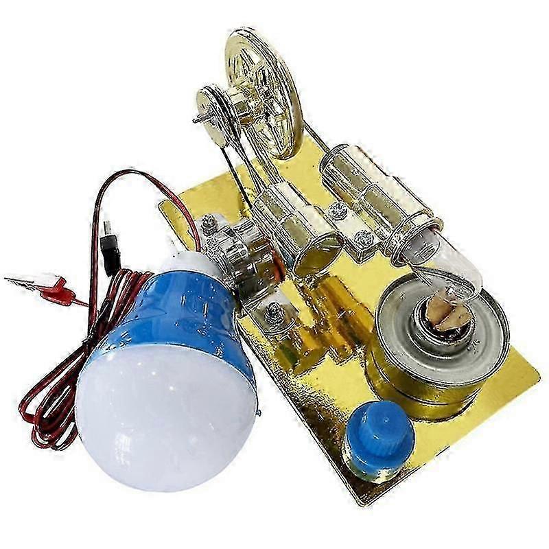 Stirling Balanced Engine Model Steam Power Physics Small Production Invention Experiment Education Tool