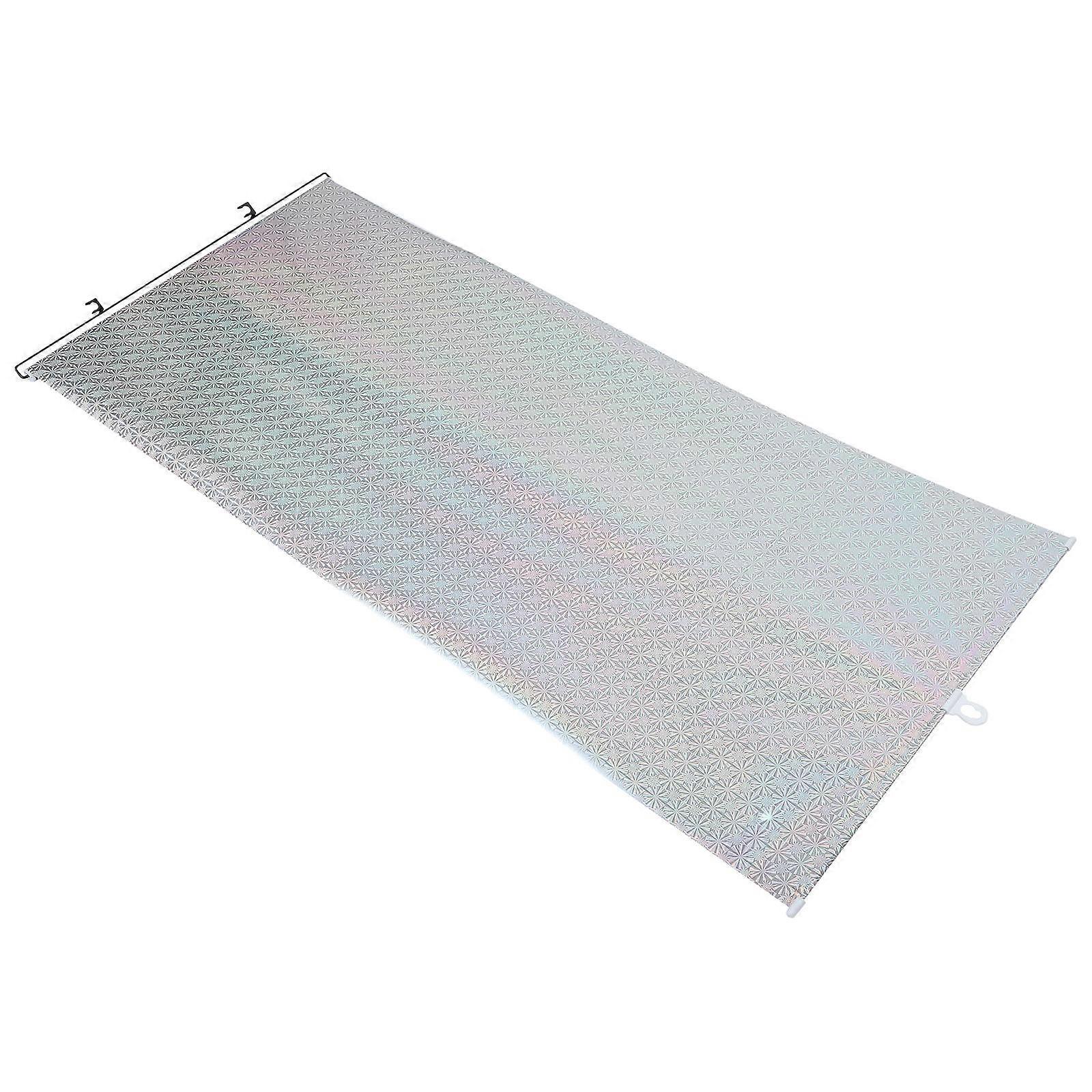 Car Window Shade with Suction Cups Silver Design for Sun Protection and Privacy in Vehicle Interiors