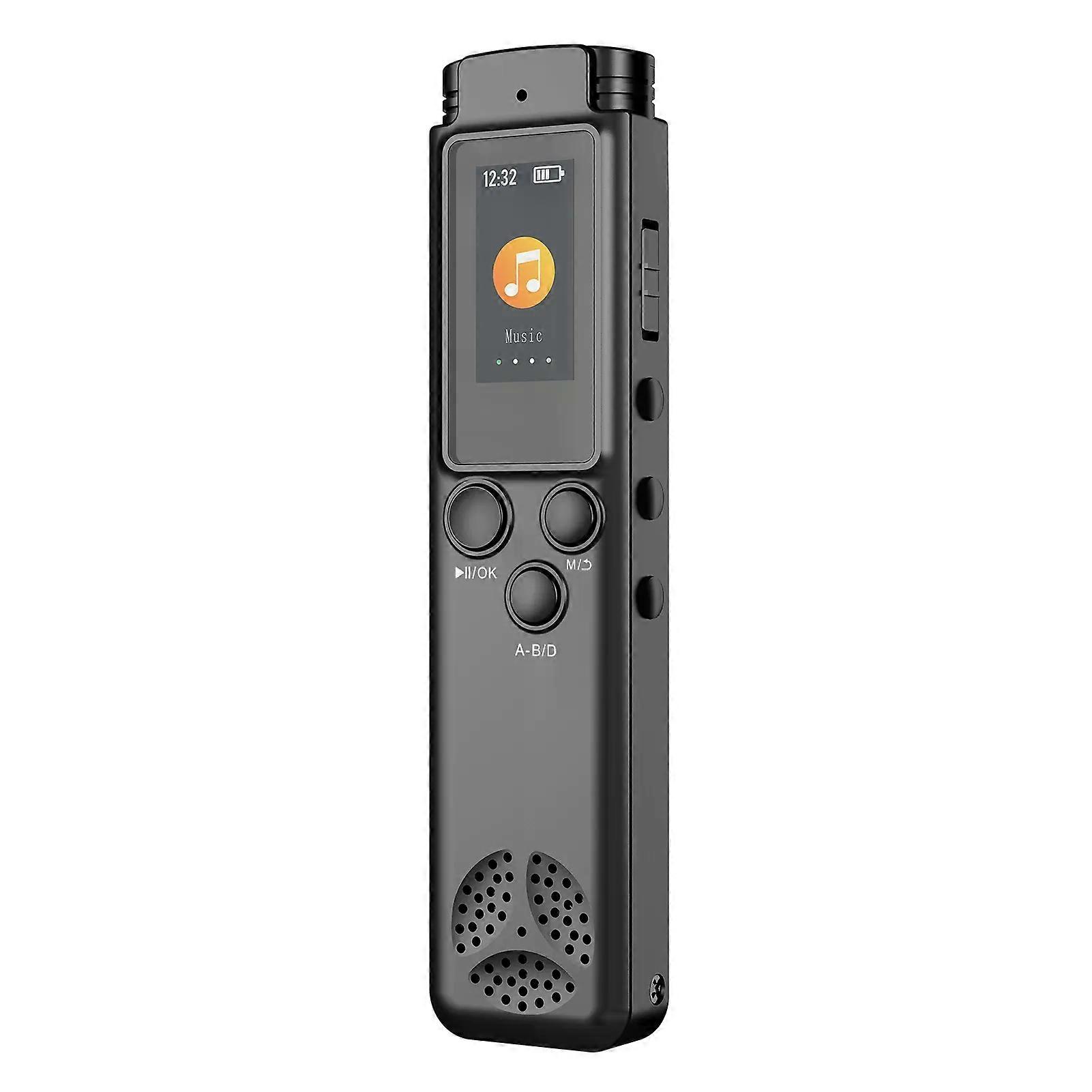 con 64GB Digital Voice Recorder Voice Activated Audio Recording Noise Reduction with Playback MP3 Music Player 280hrs Recording