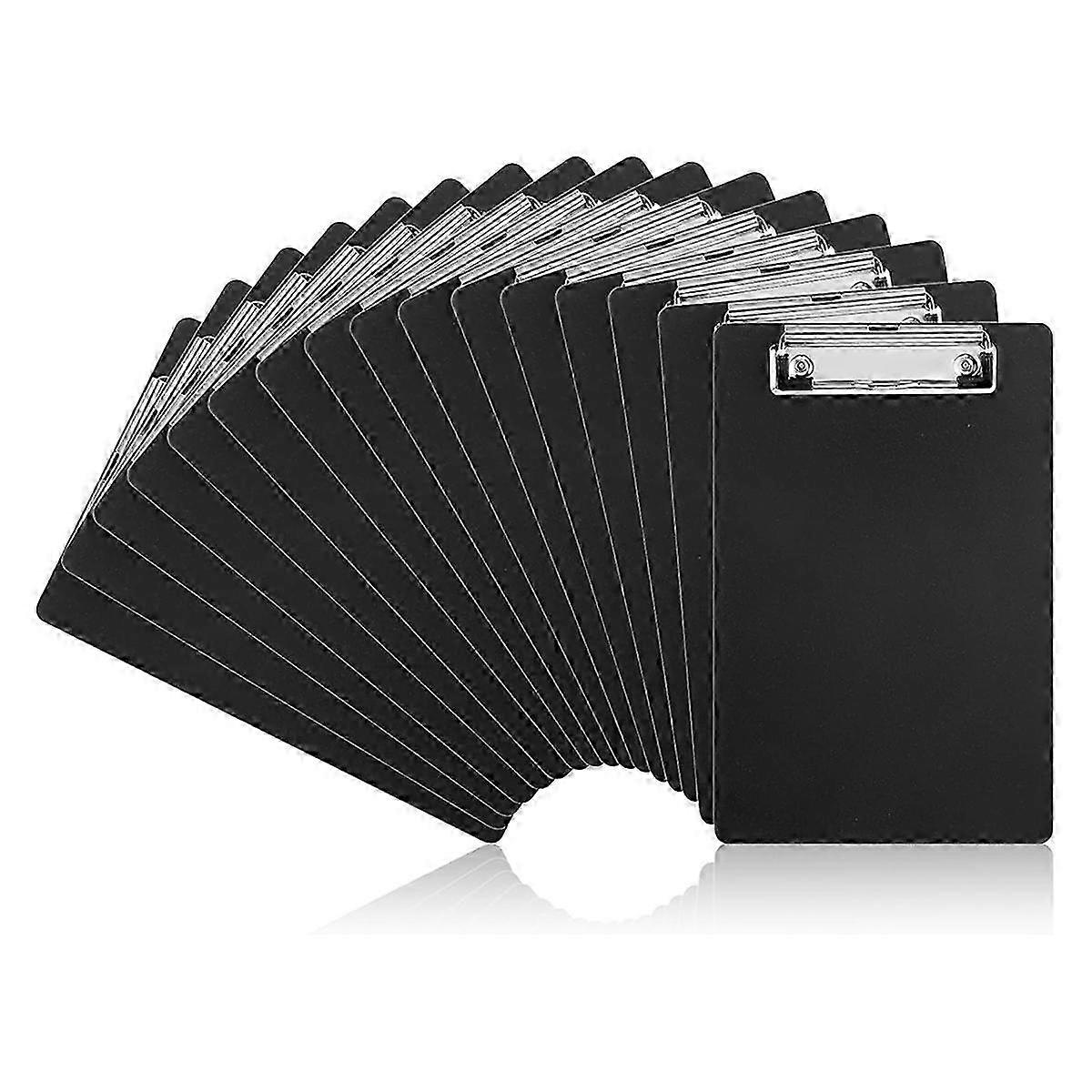 16 Pack Small Clipboards 6 X 9 Inch Mini Clipboards with Pen Holder Clip A5 Memo Clipboard