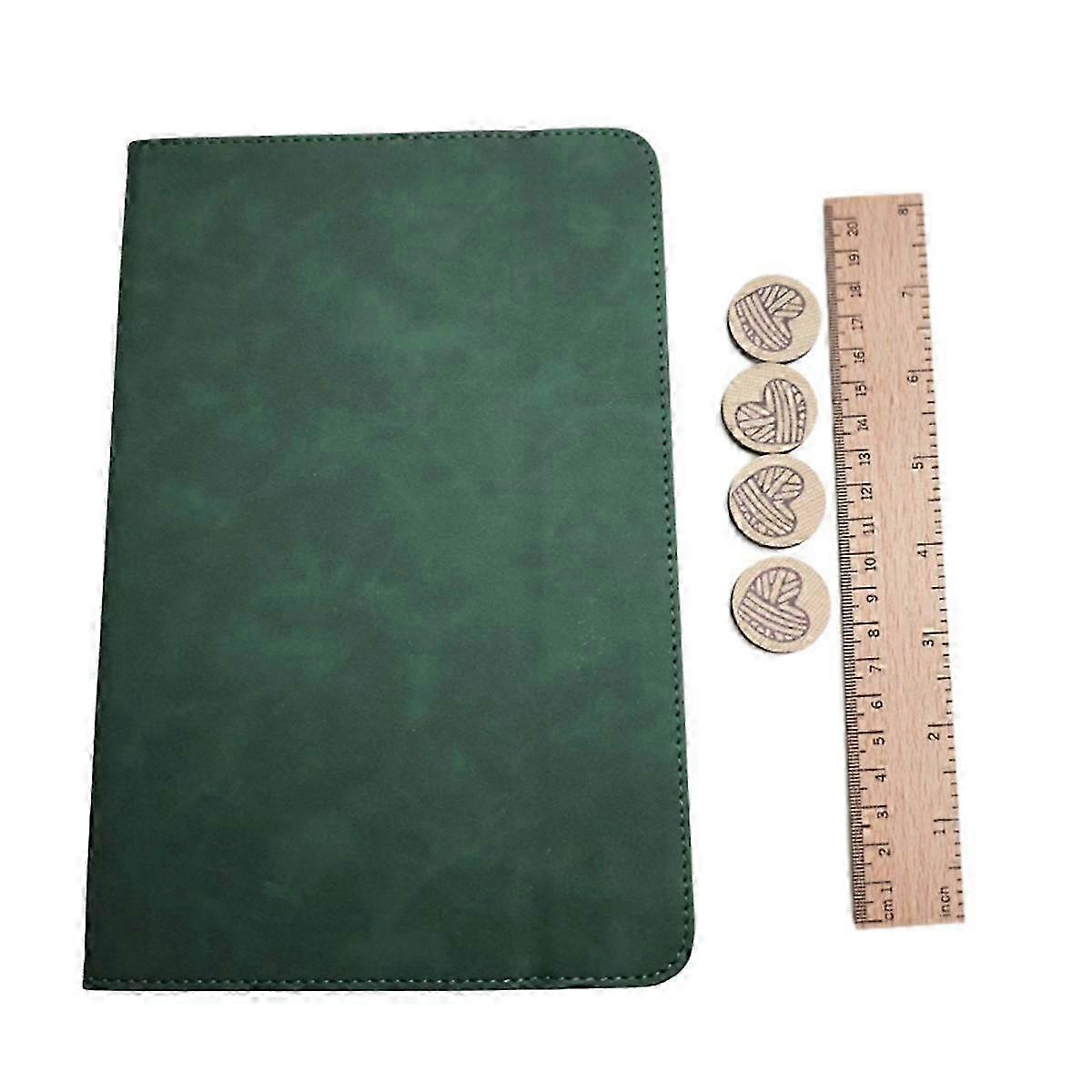 Crochet Chart Holder Foldable Magnetic Knitting Pattern Keeper - Green