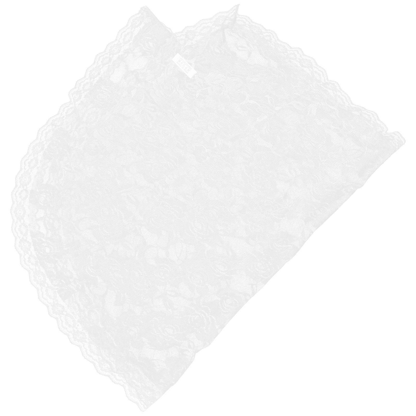 حجاب شعر الزفاف رأس الحجاب يغطي أبيض 84x50 سم تصميم رجعي 1 مجموعة