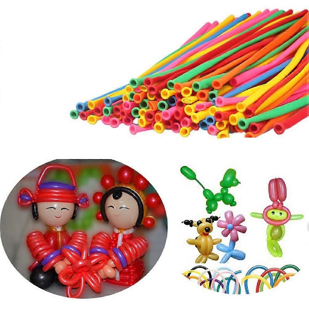Colorful Party Balloons Elastic Latex Balloons For Celebrations Shaping 100Pcs