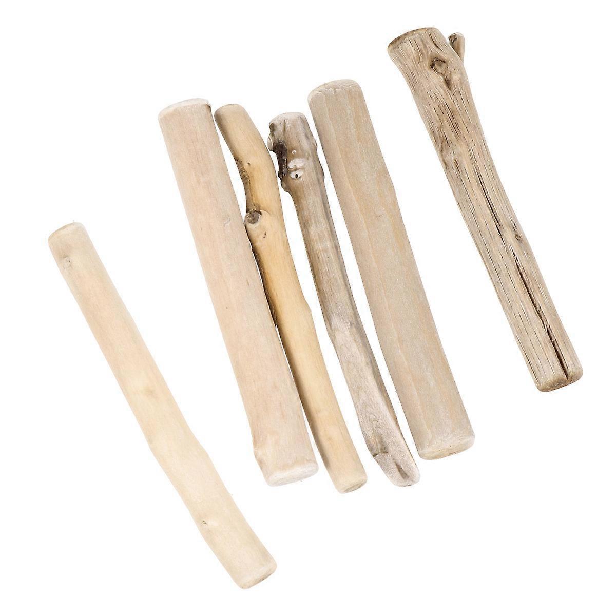 Mini Wood Stick Craft Diy Accessories Building Models Bamboo Xmas Festival Decoration 16Pcs
