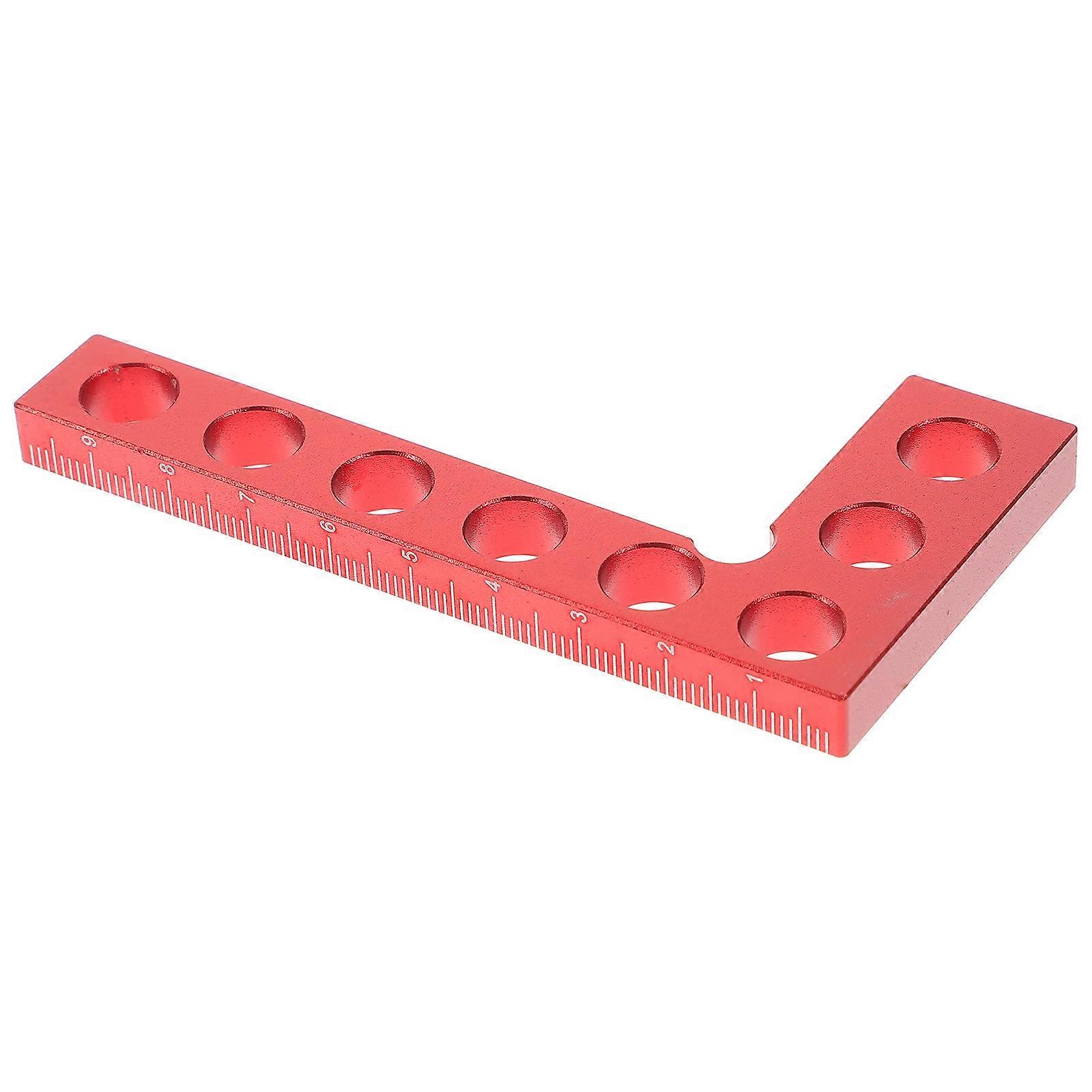 Woodworking Square Carpenter Measuring Ruler Professional Metric Construction Tool Red 10X5CM Angle Checking 1Pcs