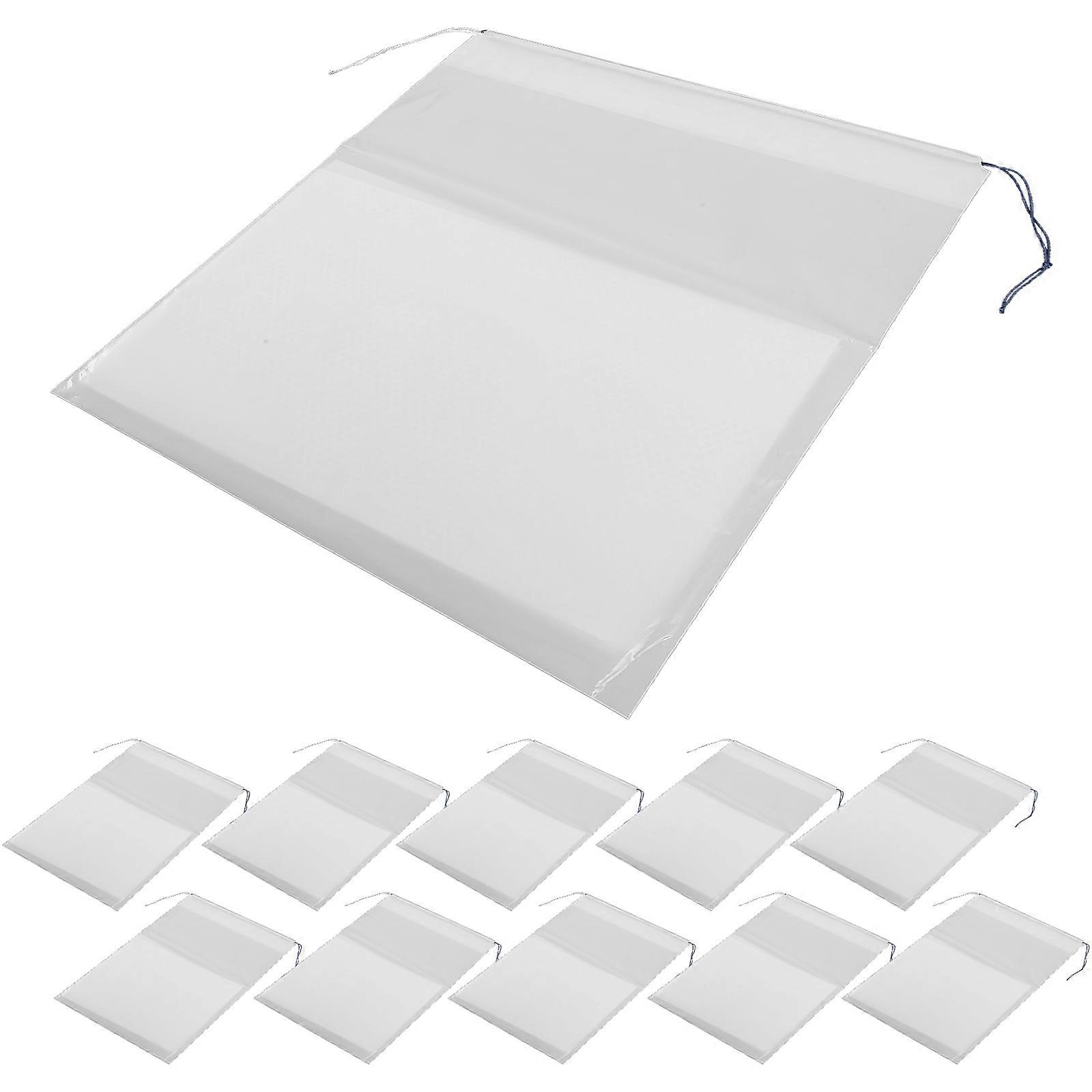 Car Sick Bag Vomit Bags Self-Sealing Motion Sickness Prevention White 25.00X25.00X0.10Cm Large Capacity 20Pack