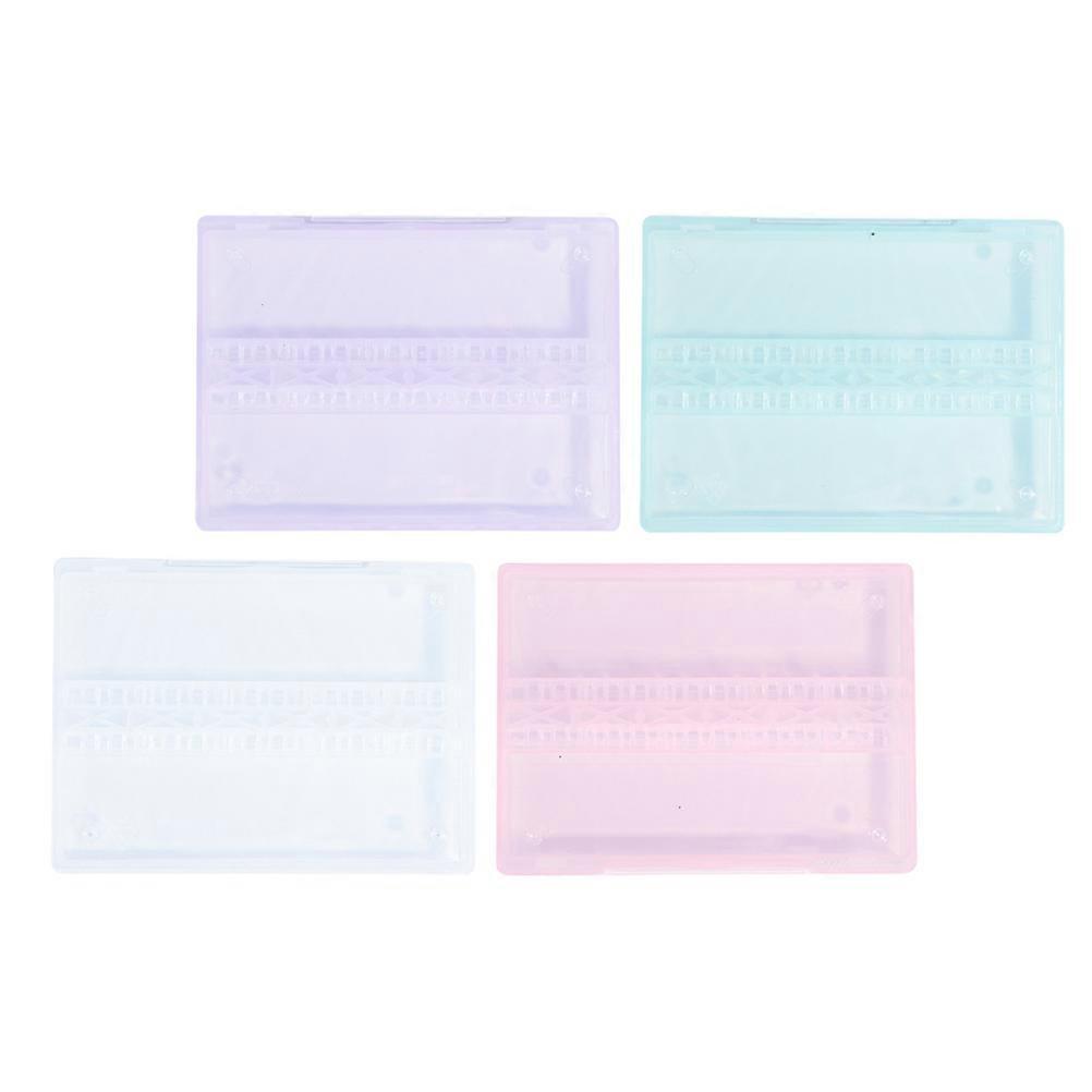 4Pcs Nail Salon Tool Boxes for Storing Grinding Heads Tools