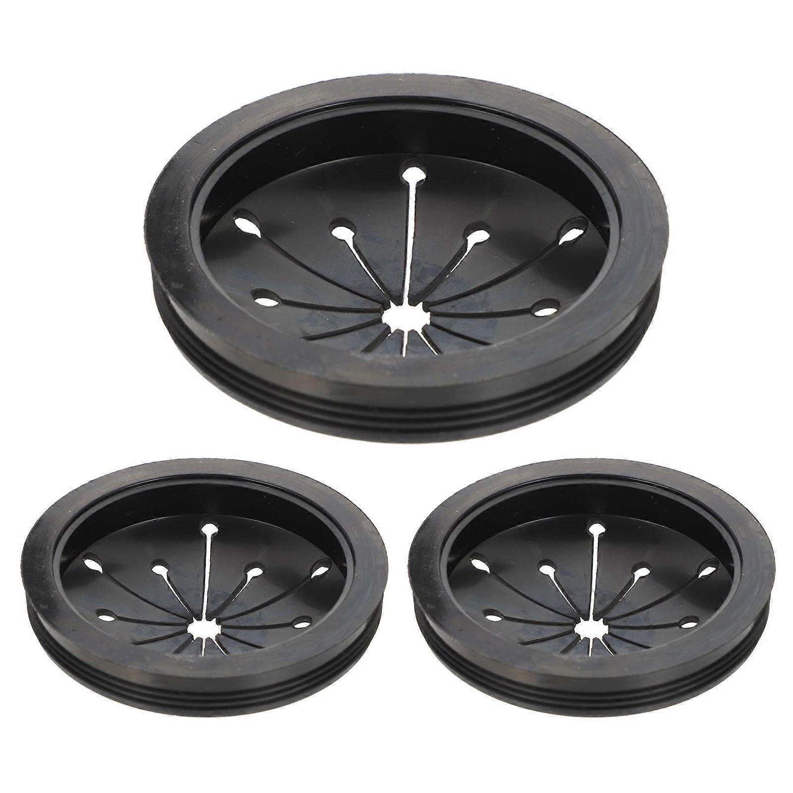 Durable Silicone Garbage Disposal Stoppers Convenient Splashing Guard 7.9X7.9X2CM For Kitchen Use 3Pcs