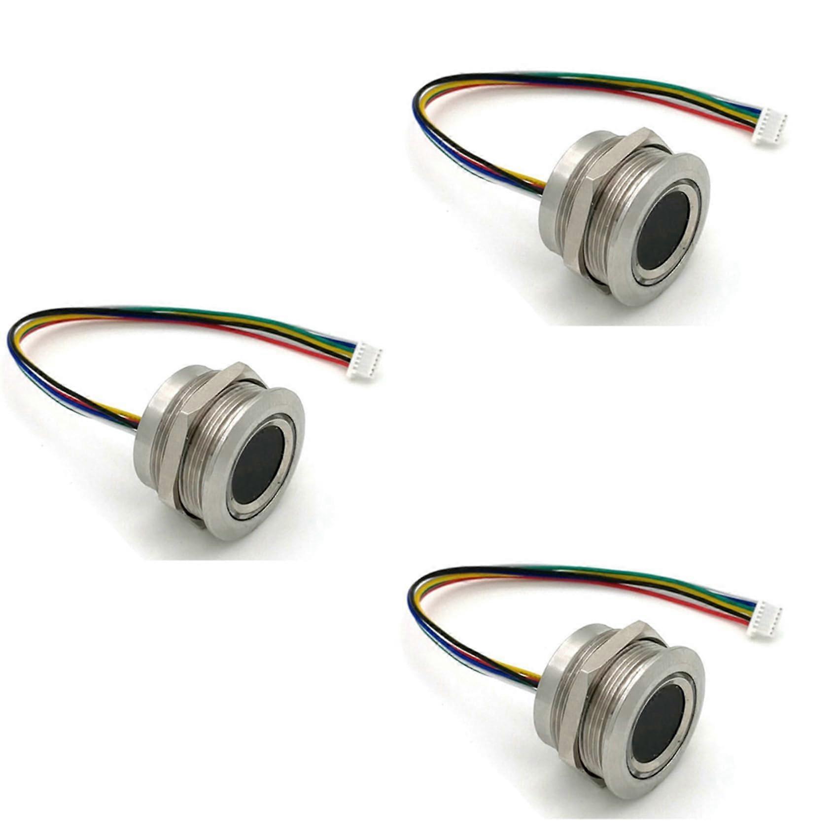 3 x R503 ring display, round, LED control, DC3.3 V, MX1.06 Pin, capacitive sensor module, scanner, 19 mm