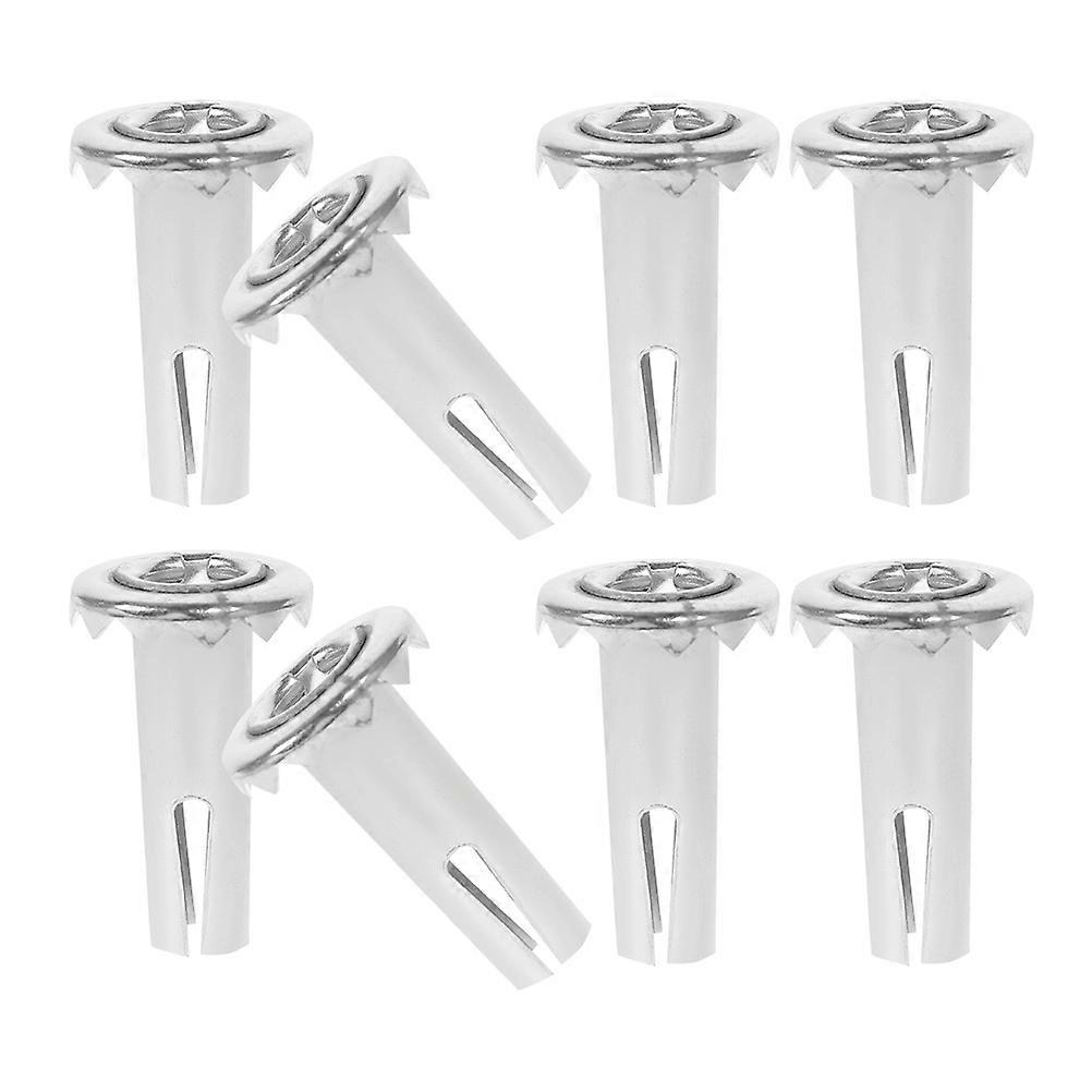 Furniture Socket Hardware Iron Caster Socket Inserts Cylindrical Shape Use 8Pcs