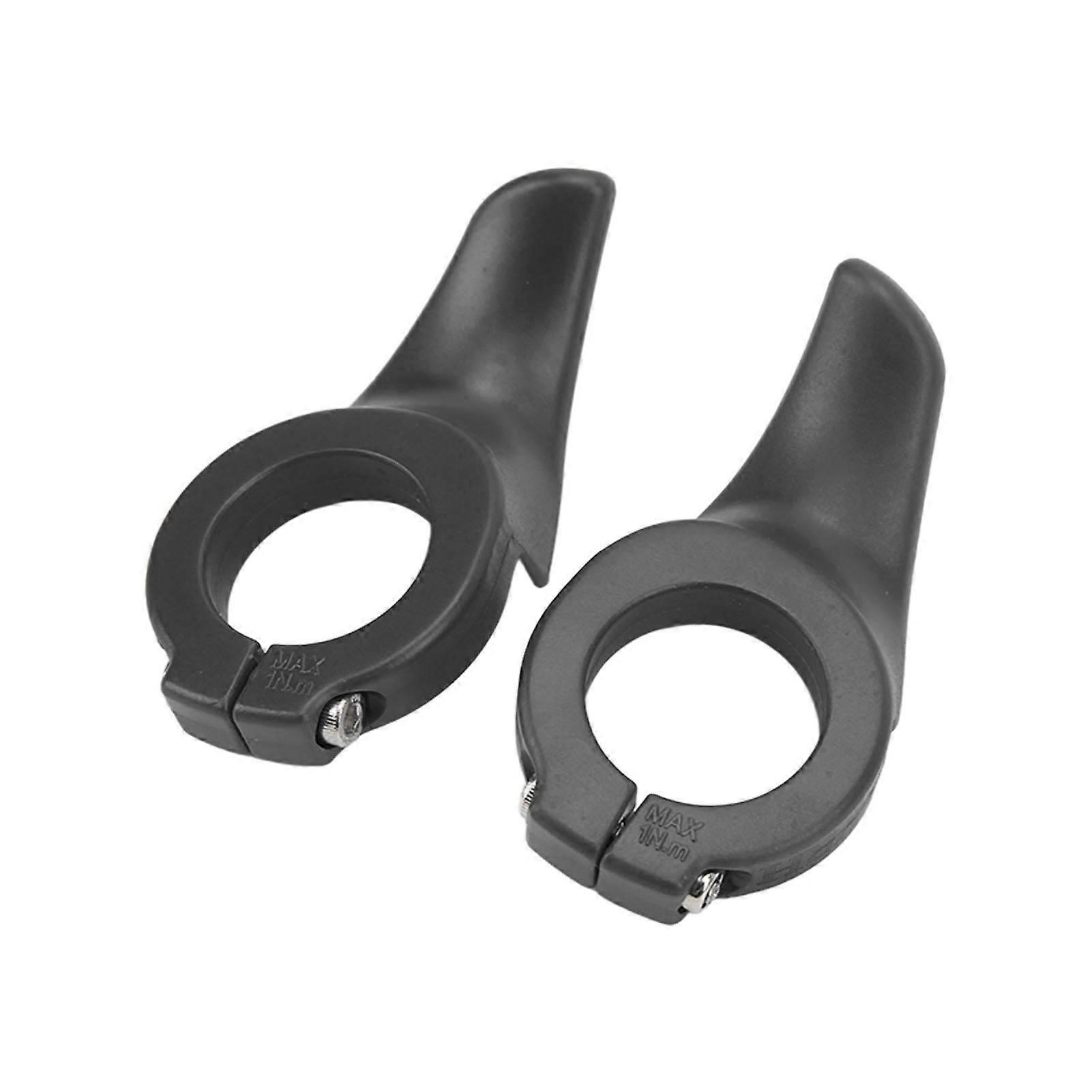 1 Pair Wear-resistant Handlebar Thumb Rest Thumb Strength Grip Bicycle Handlebar End Cap for MTB Bike Black