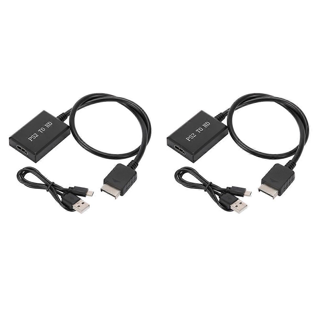 For PS2 to HD Audio Video Converter Adapter 1080P Support for PS1/2/3