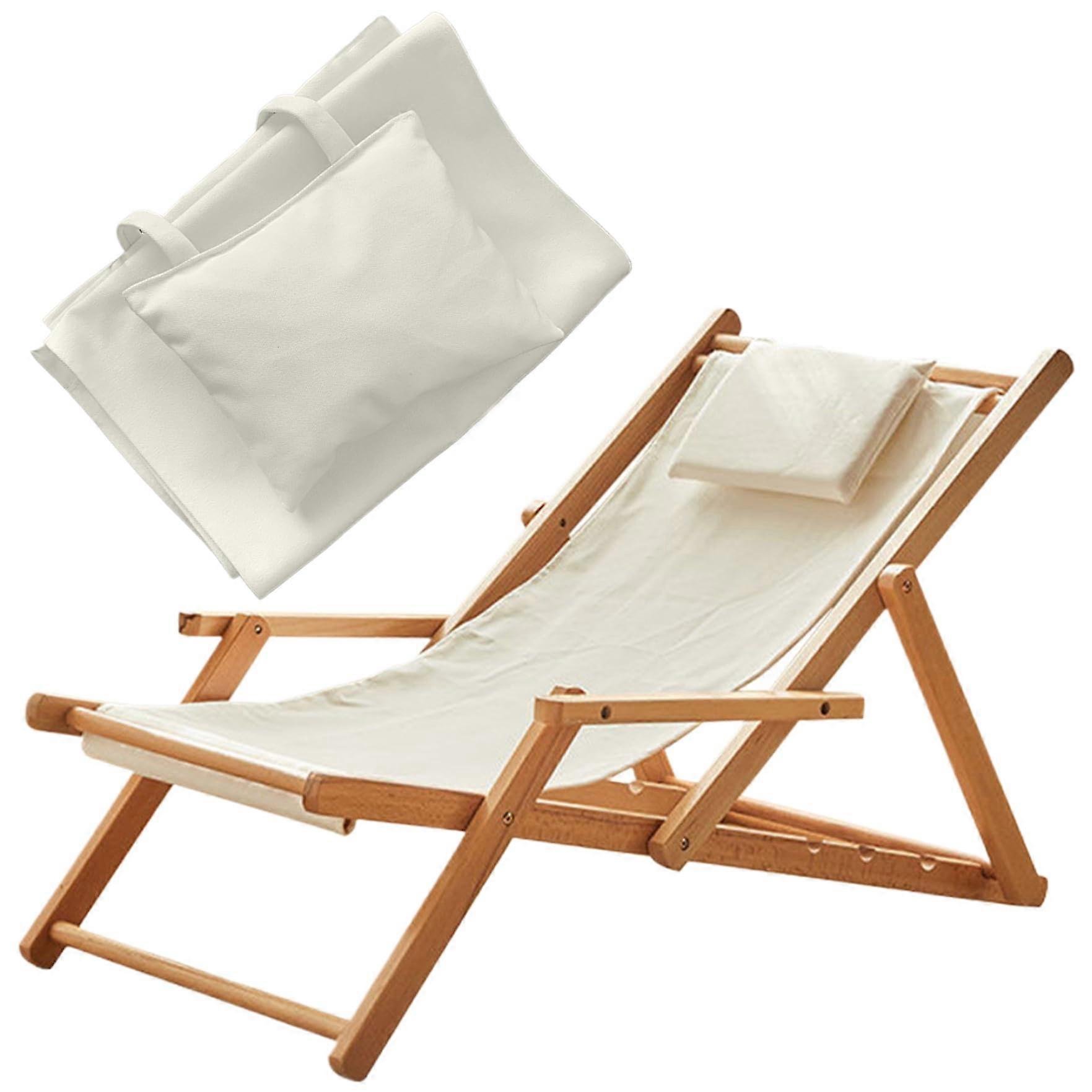 Sling Chair Replacement Fabric, 45 x 17 Inch Oxford Fabric with Cushion Ref: 9110