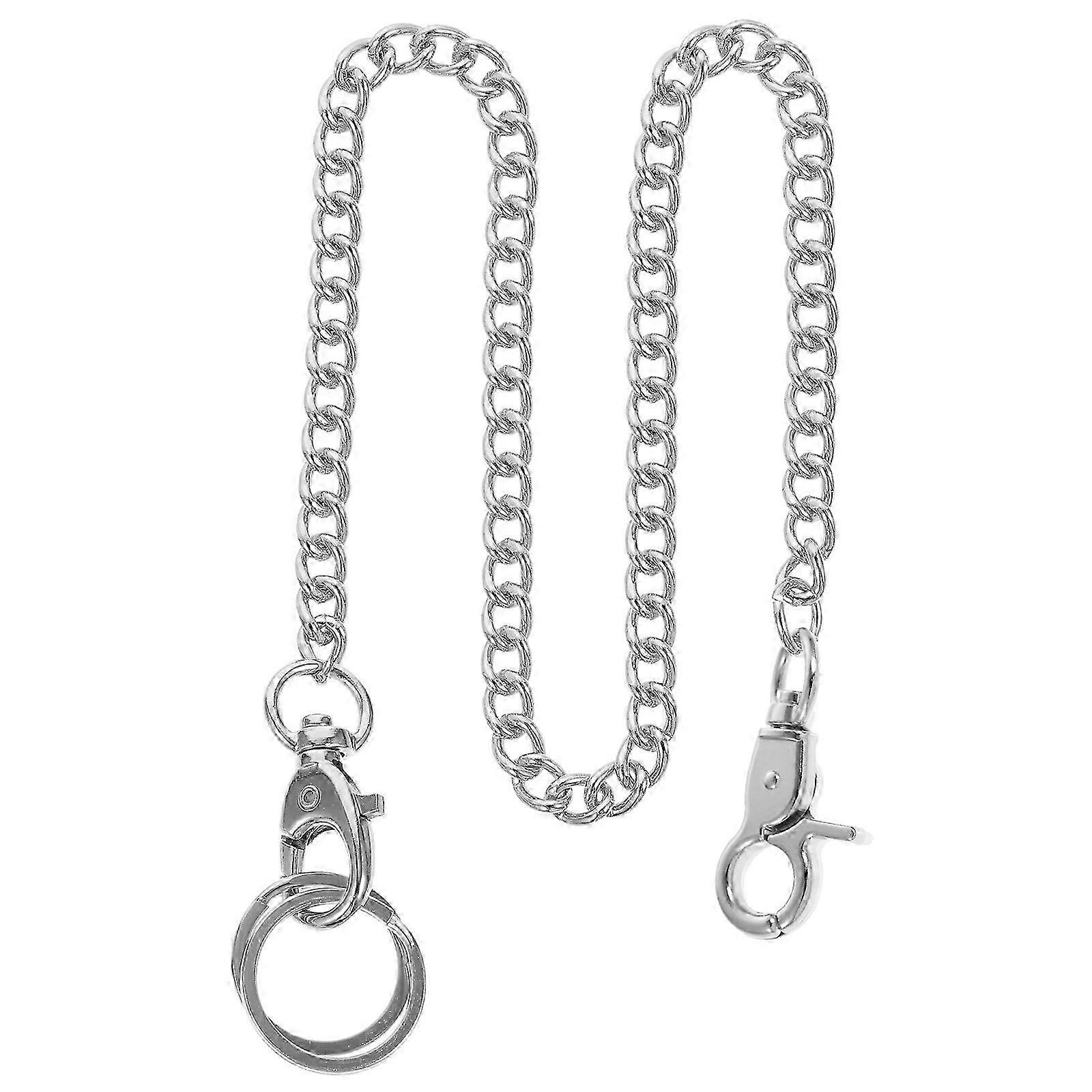 Men's Punk Chain Vest with Pocket & Wallet Chain Attachment for Hip Hop Style