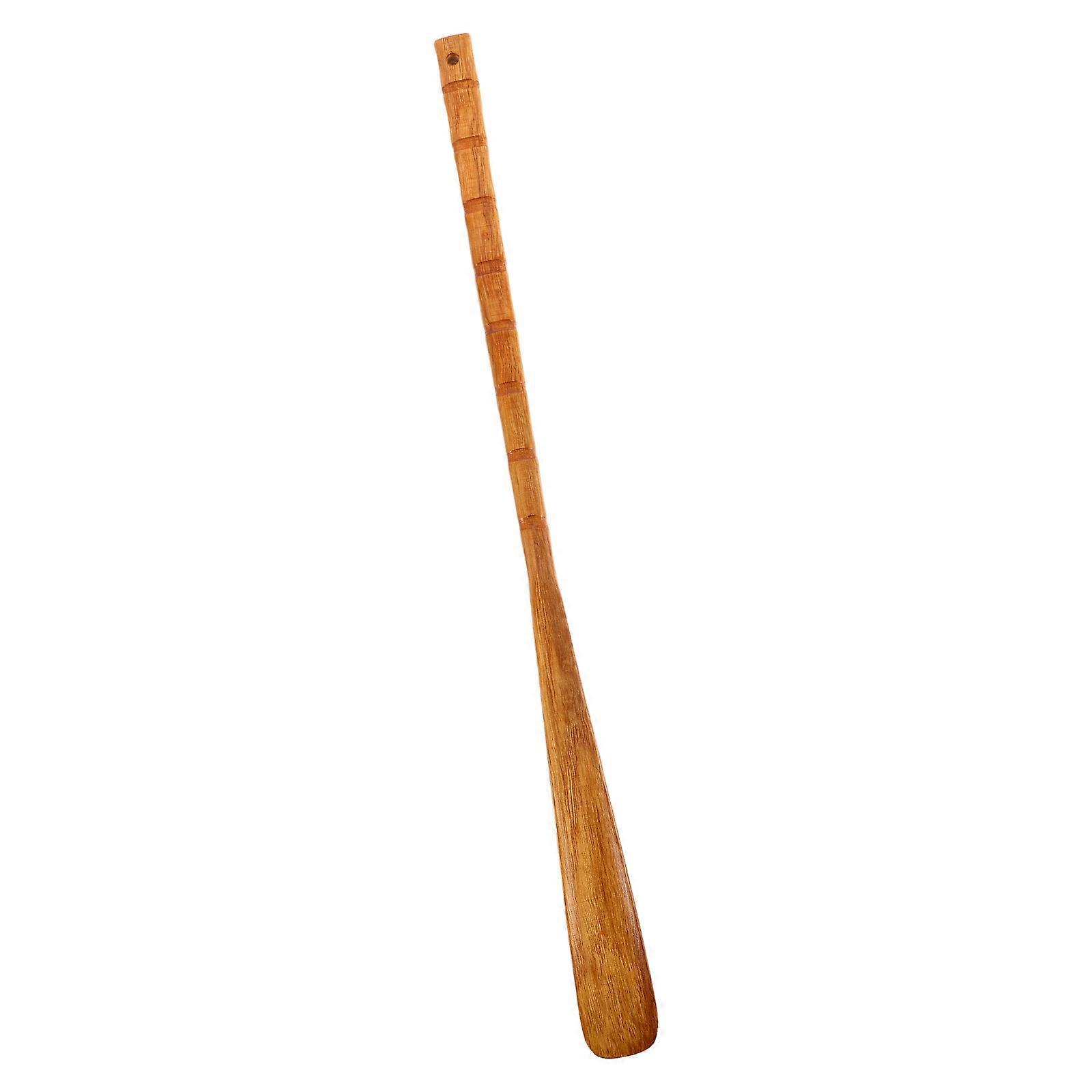 Here's a well structured product description and overview for the **Long Handle Wooden Shoe Horn For Seniors**:

 

### **Long Handle Wooden Shoe