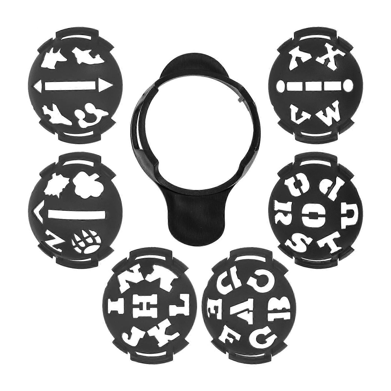 Golf Ball Marker Stencils Pattern Creation Small and Compact 1Set