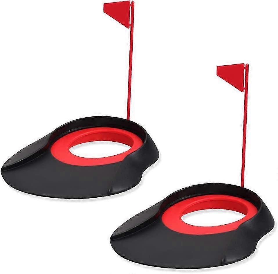 Golf Practice Putting Cup for Training, Golf Putting Adjustment Tool, Golf Putting Green Hole Flag, Ideal for Skill Improvement