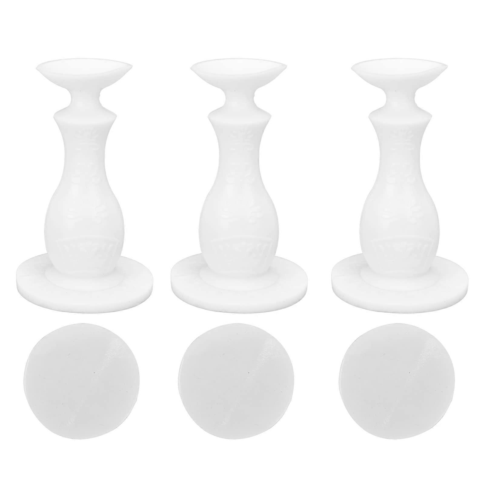 Washing machine door stopper, 3piece frontloading door support with suction cup (white)