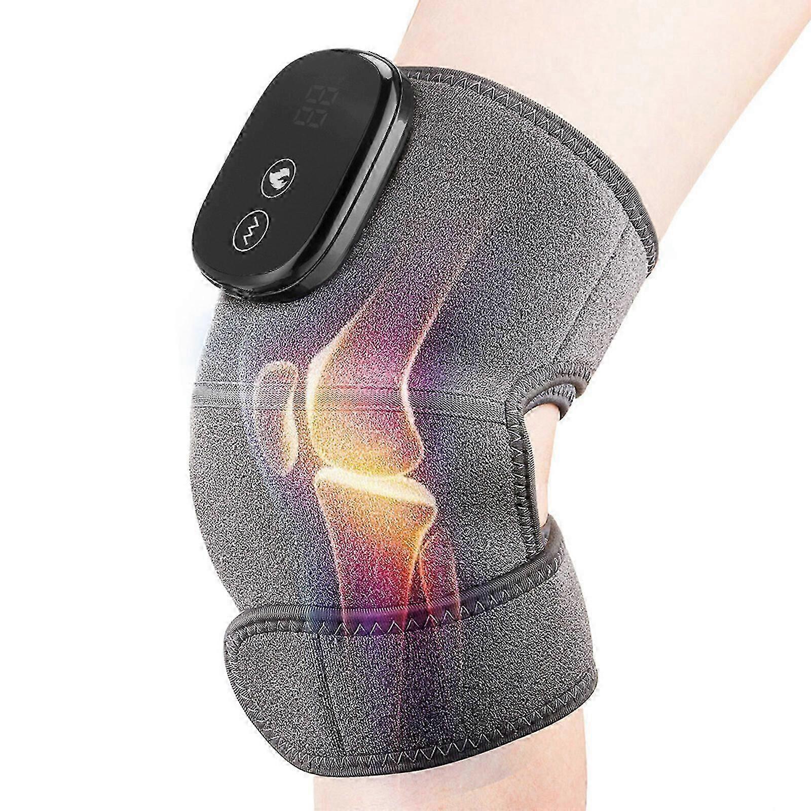 Graphene Heated Knee Brace Wrap, Rechargeable Warm Knee Pad for Circulation,Home Office Travel Outdoor Use