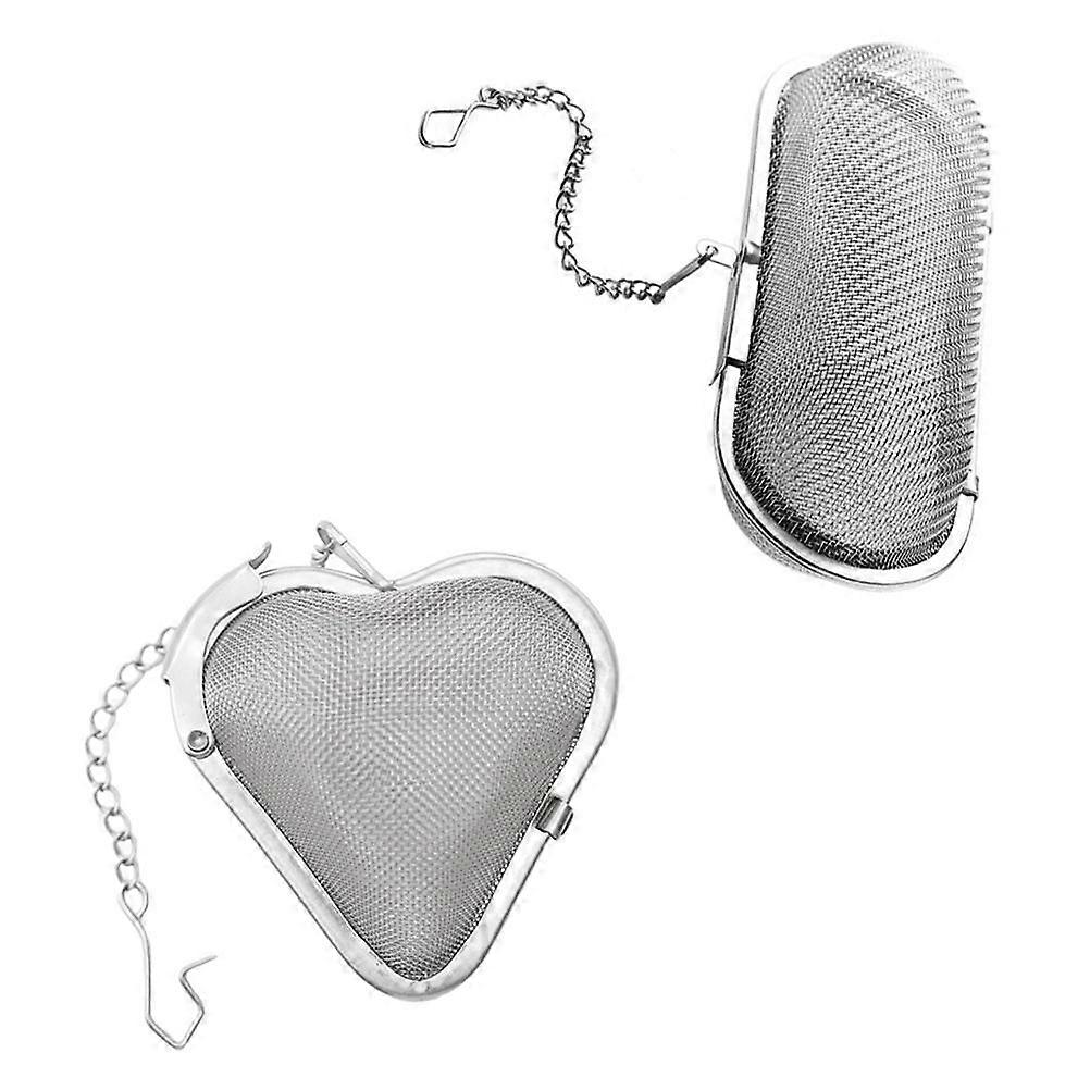 Stainless Steel Spice Seasoning Strainer Prevent Floating Solids Stewing Meat 2Pcs
