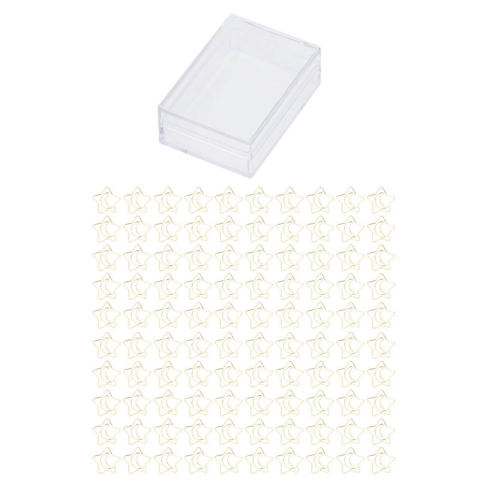 2025 Latest Model  100pcs Metallic Paper Clips Electroplating Process Golden