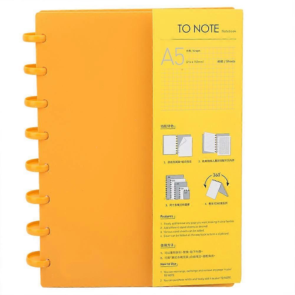 2025 Latest Model  A5 Mushroom Hole Binder Refillable Writing Paper Notebook