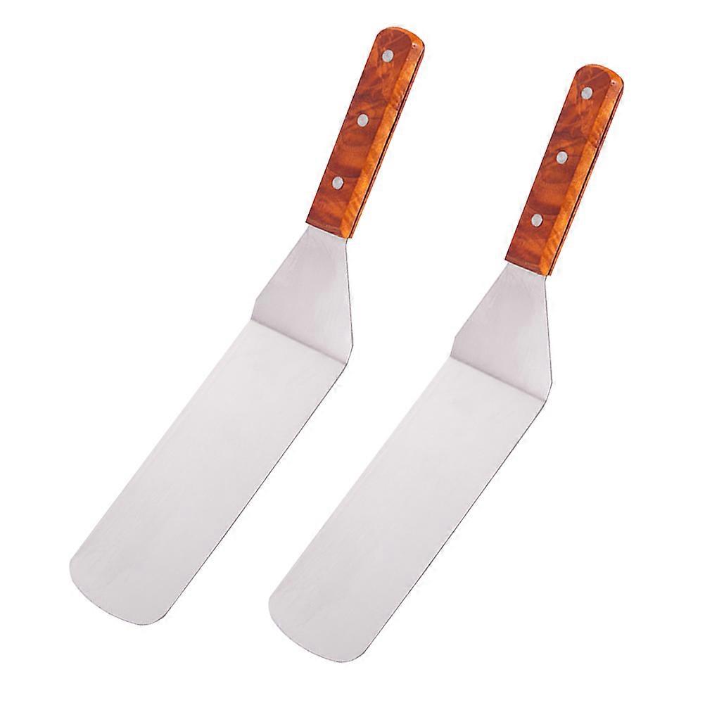 Flat Base Barbecue Tool Bbq Multi-Purpose Home Users Professional Users 36.5x7.5x2Cm Wood Pancake Handling 1Pcs