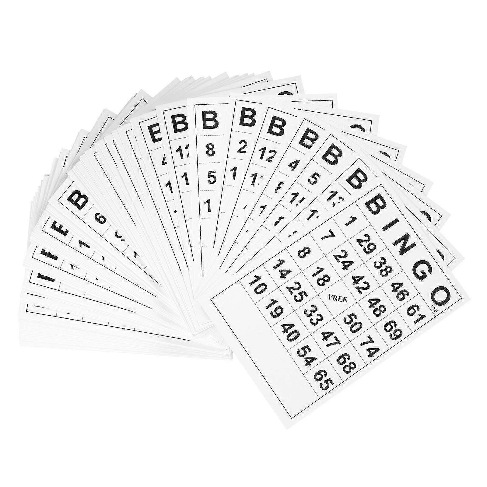 TOYANDONA 60 Unique Bingo Cards for Family Fun & Cognitive Development
