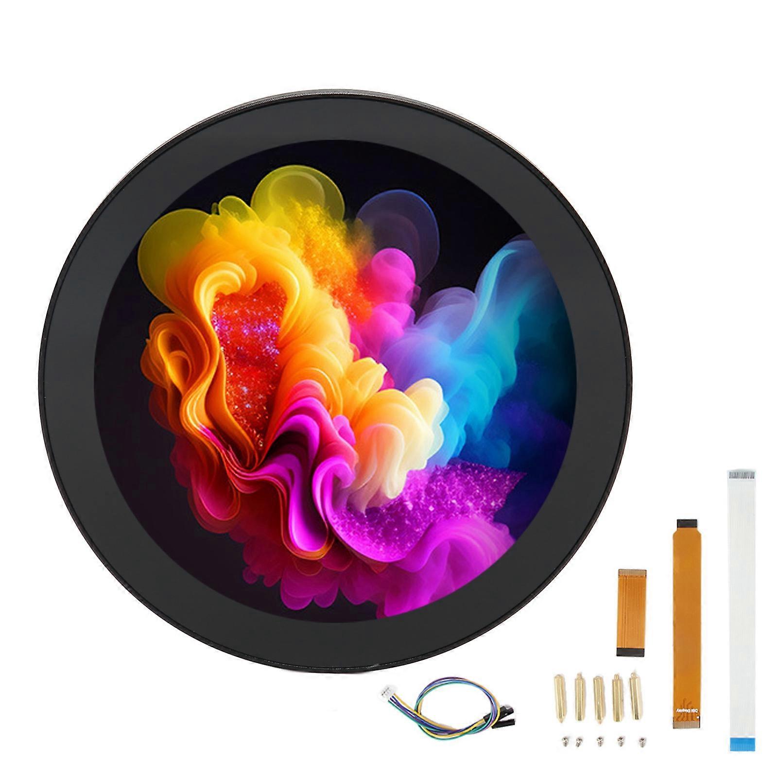 4inch DSI Round Display 720x720 IPS 10 Point Touch Screen 170 Degree Viewing Angle for Pi 4B 3B+ 3A+ CM3+ 4