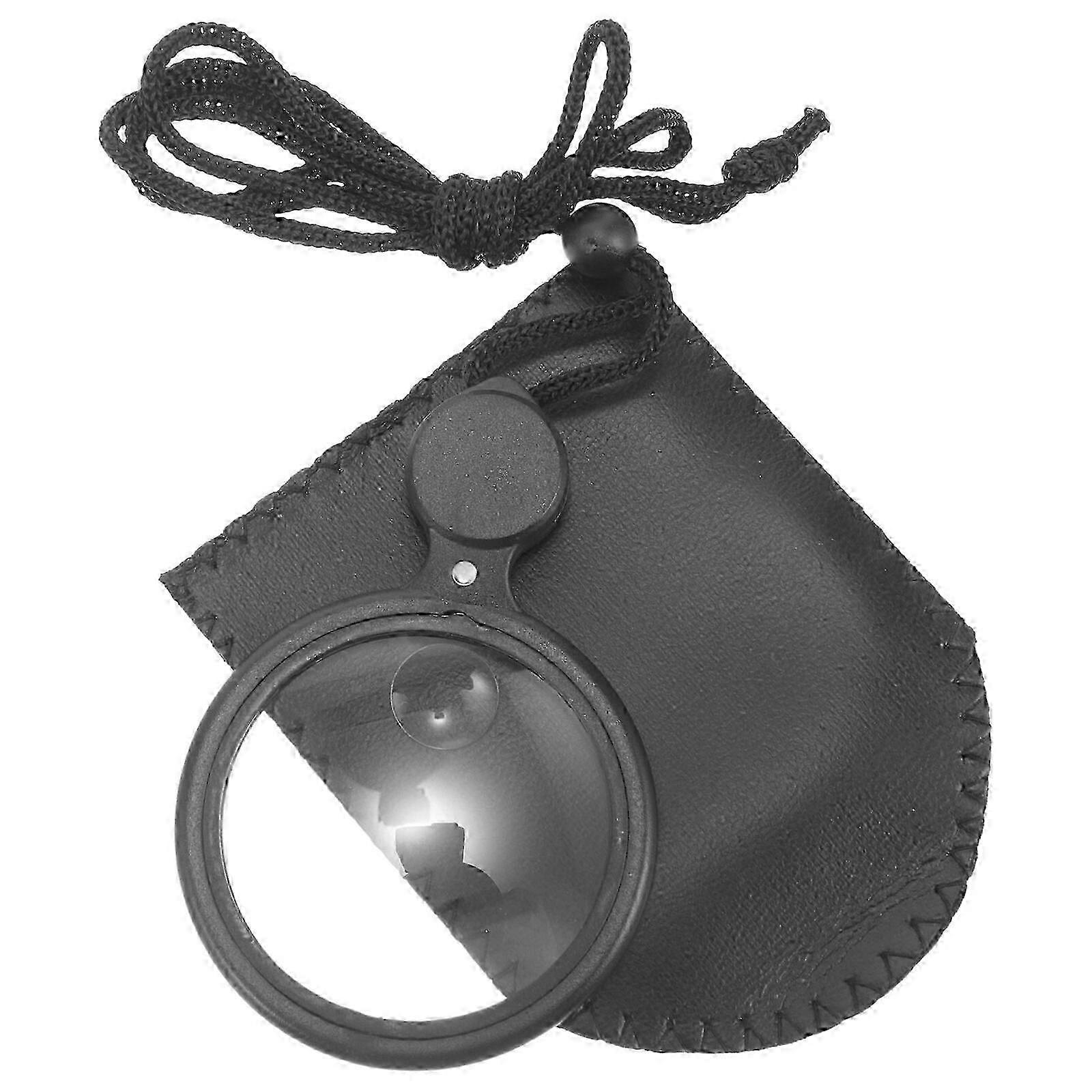 Handheld Neck Hanging Magnifier Set with Light for Elderly Reading