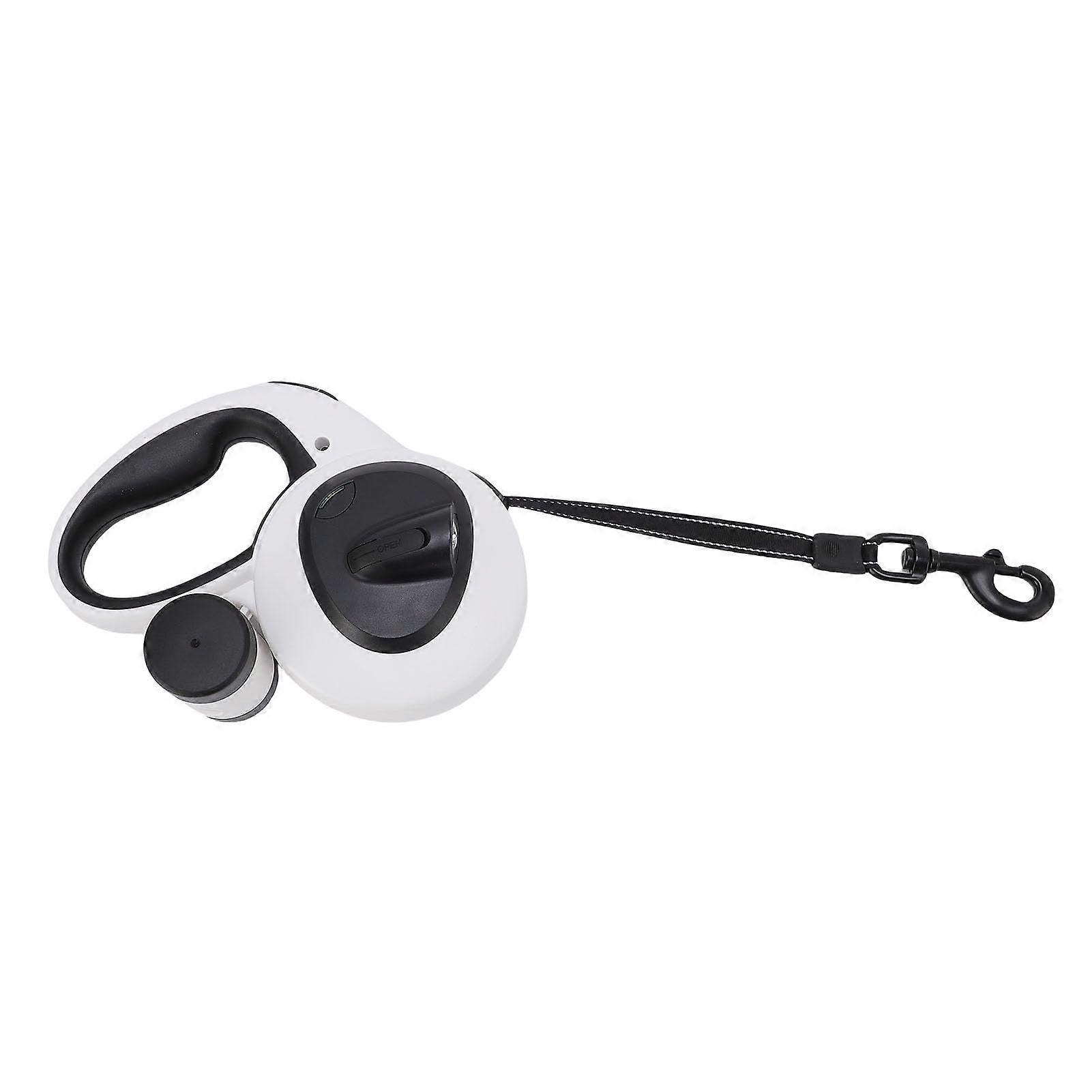 Automatically Retractable Dog Leash, Reflective Strap, LED Light, USB Charging