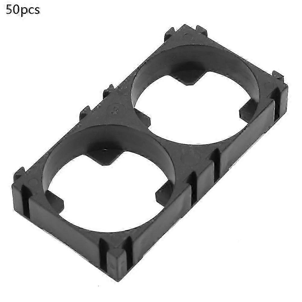 50pcs Double Cell 26650 Lithium Battery Bracket 56.5*29*8.7mm Battery Pack Plastic Holder