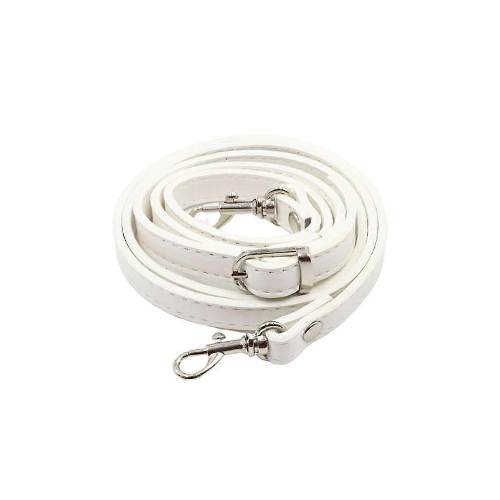 120cmPU合成皮革ハンドバッグハンドル調節可能なショルダーバッグ交換用ストラップDIYクロスボディポーチベルト女性用女性用DIYポーチ(ホワイト)