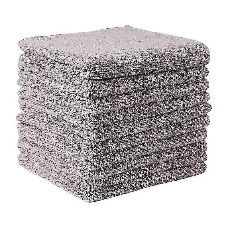 Globa Shop 20kpl keittiön auton puhdaspyyhe mikrokuitu sakeutettu imukykyinen kotitalouksien puhdistusliinasarja 20kpl harmaa
