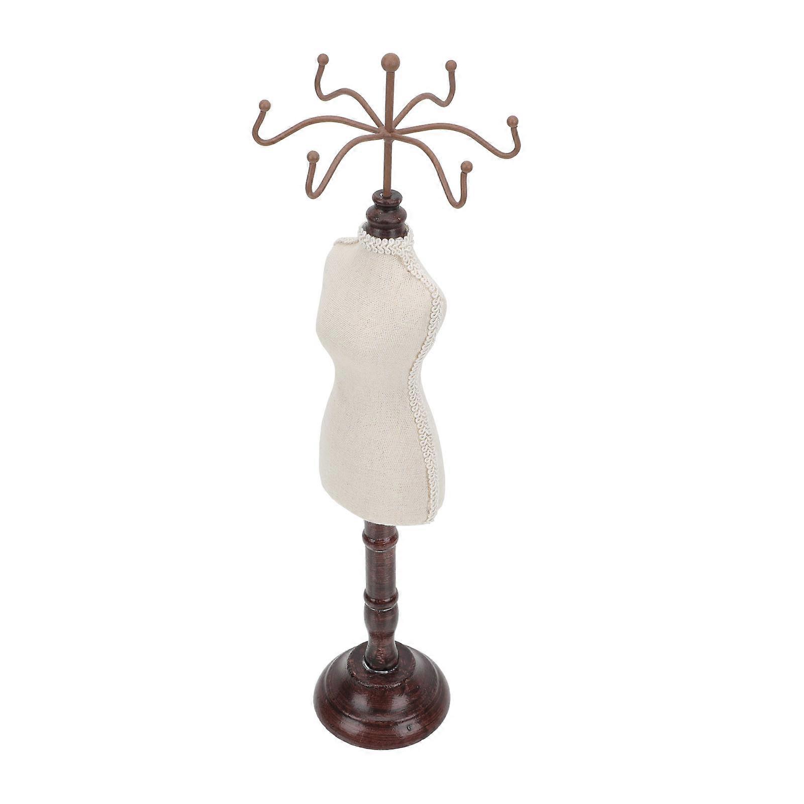 Freestanding Vintage Style Jewelry Stand for Necklaces Decorative & Functional Tabletop Organizer for Home & Jewelry Display