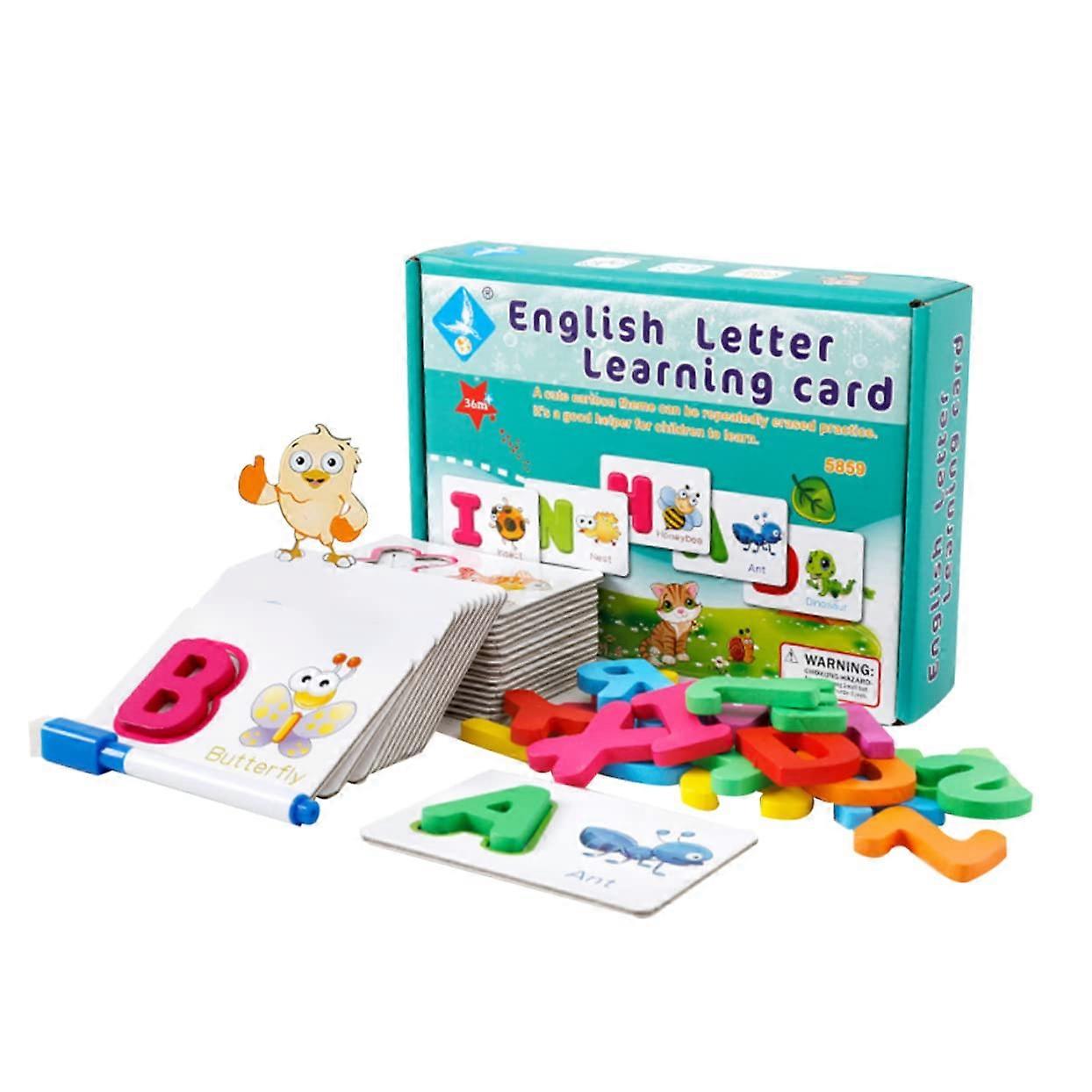 1 Alphabet Card Green Bambus