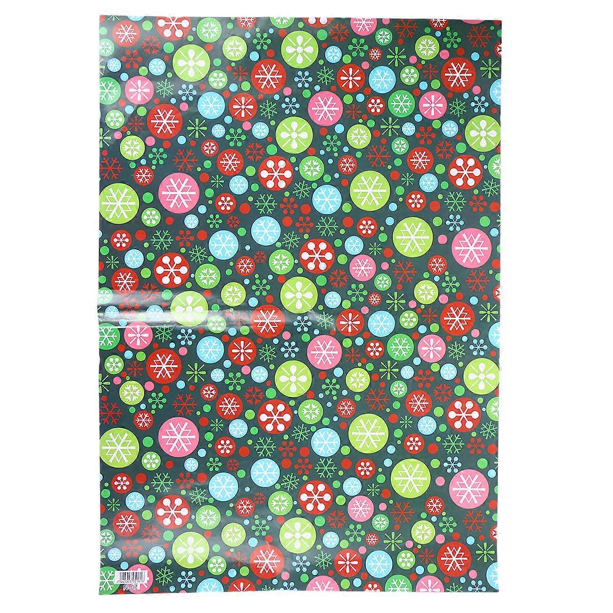 Colorful Wrapping Paper Gift Wrapping Christmas Assorted Color Approx 75 X 52 X 0.05 Cm 10Set