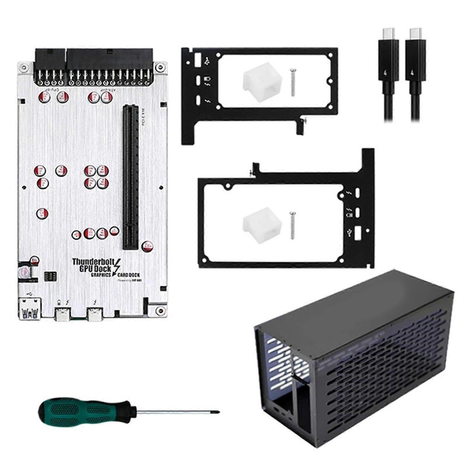 TH3P4G3 Graphics Docking Station Laptop External Graphics Card Support 85W Reverse Charging Expansion Dock for Laptop Multicolor