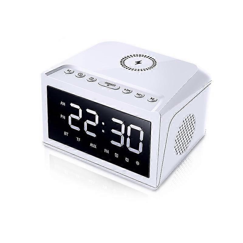 Wireless Charging Bluetooth Speaker Clock Speaker Alarm Clock Speaker