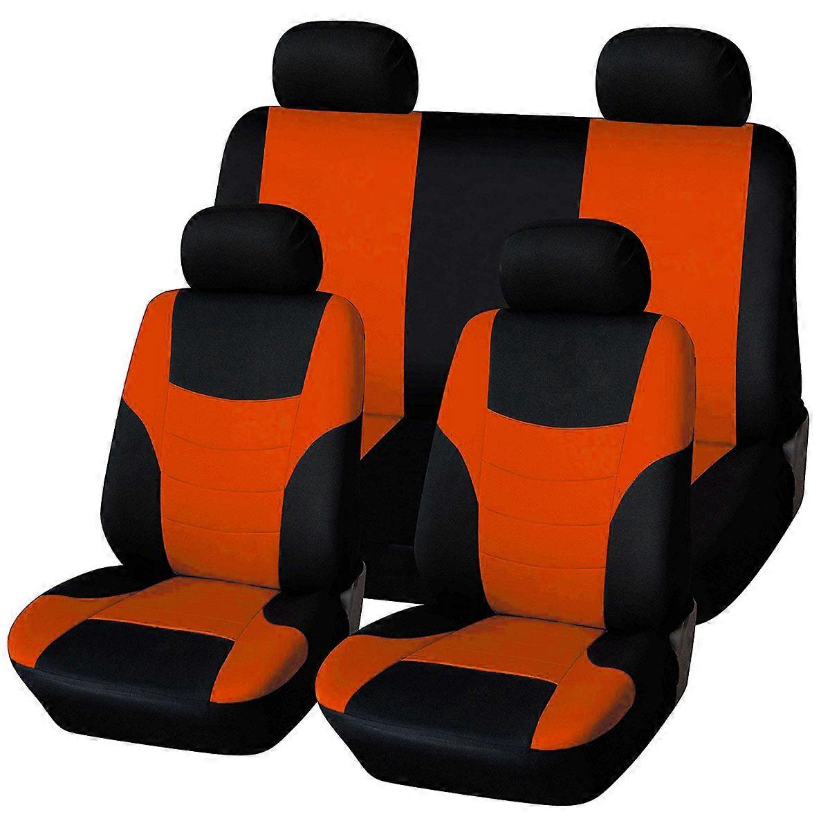Car Seat Covers Set Universal Classic Seat Protector For Car Owners Daily Use Easy To Clean 8Pcs