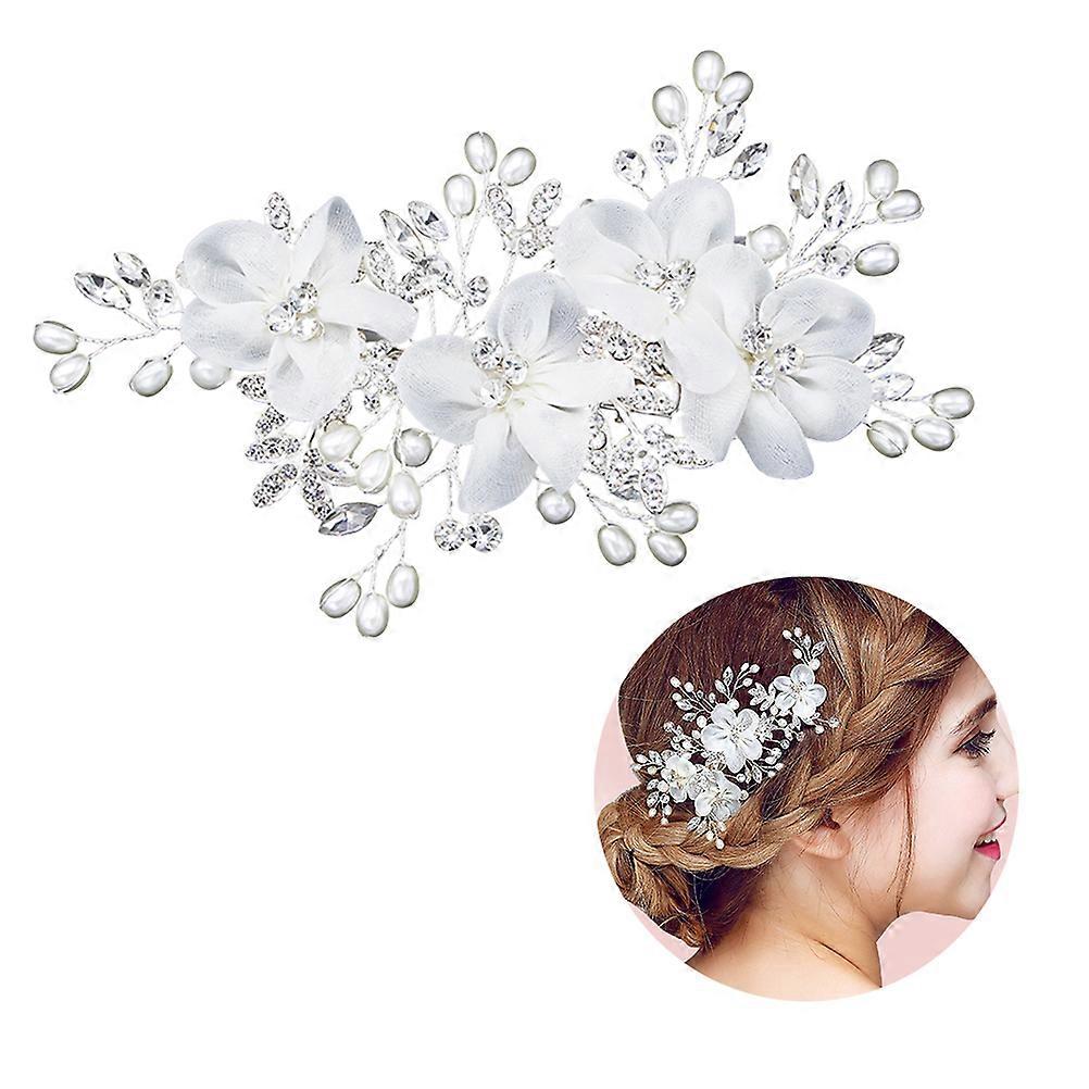 اكسسوارات شعر الزفاف غطاء رأس زهري للنساء حفل زفاف سبيكة أنيقة 1 مجموعة